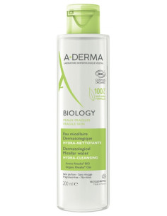 A-derma Biology Eau Micellaire Dermatologique Hydra-Nettoyante Bio - 200 ml