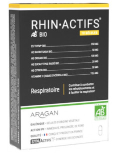Aragan Synactifs RhinActifs Bio - 10 Gélules