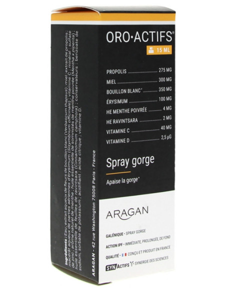 Aragan Synactifs OroActifs Spray - 15 ml
