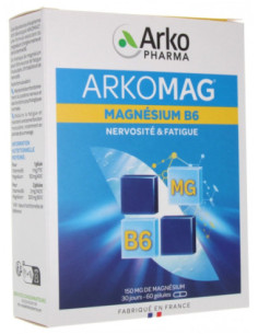 Arkopharma Arkomag Magnésium B6 - 60 Gélules
