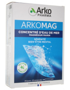 Arkopharma Arkomag Concentré d'Eau de Mer Magnésium Marin - 20 Ampoules