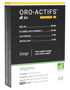 Aragan Synactifs OroActifs Bio - 24 Pastilles