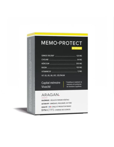 Aragan Synactifs Mémo Protect 30 gélules