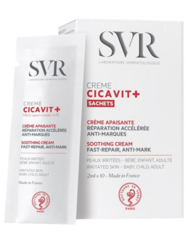 SVR Cicavit+ Crème Apaisante Réparation Accélérée Anti-Marques - 10 Sachets