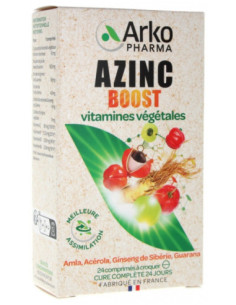 Arkopharma Azinc Boost Vitamines Végétales - 24 Comprimés à Croque