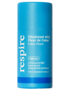 Respire Déodorant Stick Fleur de Coton Format Carton Bio - 50 g