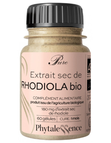 Phytalessence Pure Rhodiola Bio - 60 Gélules