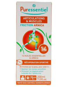 Puressentiel Articulations & Muscles Friction Arnica aux 14 Huiles Essentielles - 200 ml