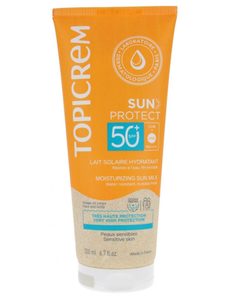 Topicrem Sun Protect Lait Solaire Hydratant SPF50+ - 200 ml