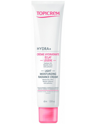Topicrem HYDRA+ Crème Hydratante Éclat Légère - 40 ml