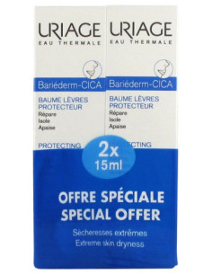 Uriage Bariéderm Cica Baume Lèvres Protecteur - Lot de 2 x 15 ml
