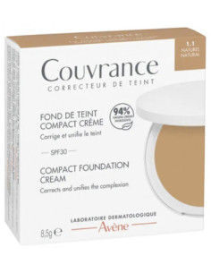 Avène Couvrance Fond de Teint Compact SPF30 - Teinte : 1.1 Naturel - 8.5g