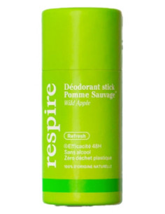 Respire Déodorant Stick Pomme Sauvage Format Carton Bio - 50 g
