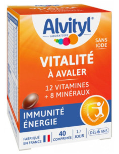 Alvityl Vitalité 40 Comprimés à Avaler
