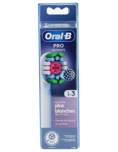 Oral-B Pro 3D White Brossettes de Rechange - 3 unités
