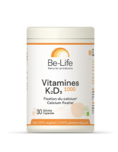 Be-Life Vitamines K2D3 1000 - 30 gélules