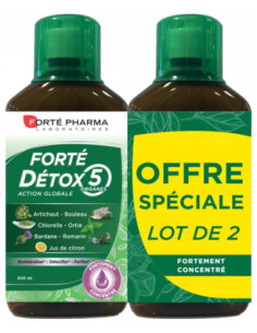 Forté Pharma Forté Détox 5 Organes - Lot de 2 x 500 ml
