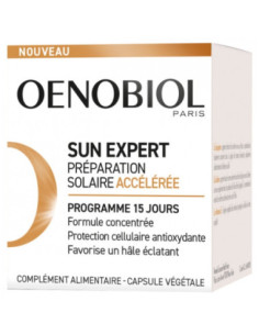 Oenobiol Sun Expert Préparateur Solaire Accélérée - 15 Capsules