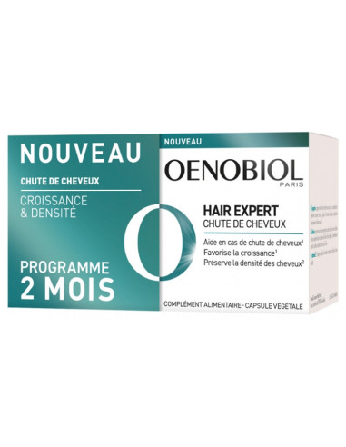 Oenobiol Hair Expert Chute de Cheveux - Lot de 2 x 60 Capsules