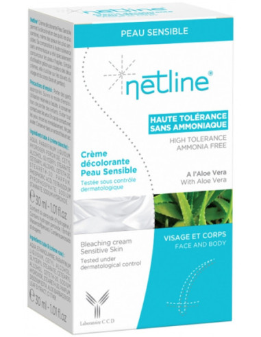 Netline Crème Décolorante Peau Sensible - 2 tubes