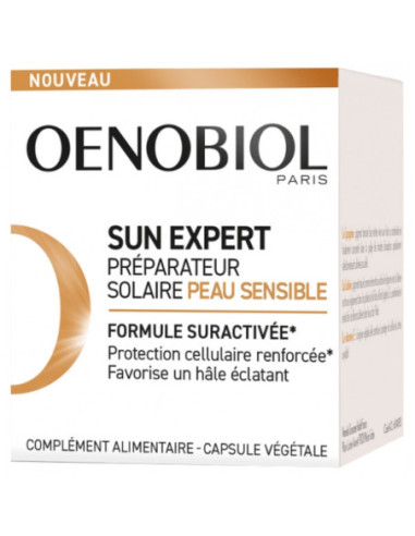 Oenobiol Sun Expert Préparateur Solaire Peau Sensible - 30 Capsules