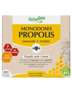HerbalGem Monodoses Propolis Bio - 7 Monodoses