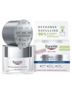 Eucerin Hyaluron-Filler + 3x Effect Soin de Nuit Recharge - 50 ml