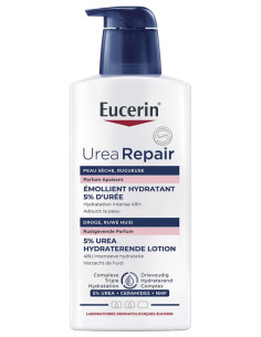 Eucerin UreaRepair PLUS Émollient 5% d'Urée Parfum Apaisant - 400 ml
