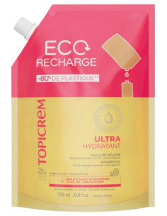 Topicrem Ultra-Hydratant Huile de Douche Éco-Recharge -1000 ml