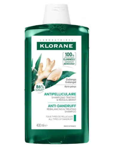 Klorane Antipelliculaire Shampoing Rééquilibrant au Galanga - 400 ml
