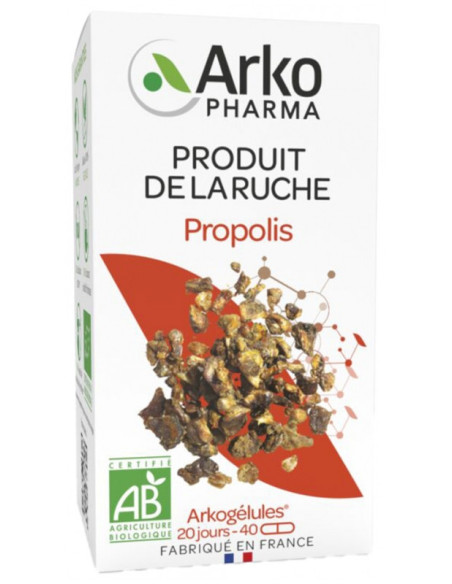 Arkopharma Arkogélules Propolis Bio 40 Gélules