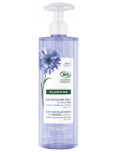 Klorane Eau Micellaire 3en1 au Bleuet Bio - 400 ml
