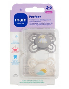 MAM 2 Sucettes Perfect 2-6 Mois
