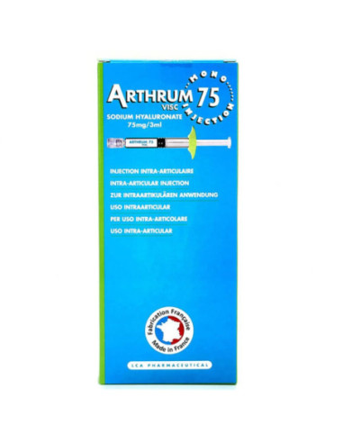 Arthrum 75 mg/3 ml solution injectable seringue