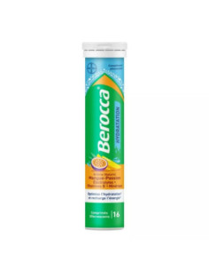 Bayer Berocca Hydratation - 16 comprimés effervescents mangue-passion