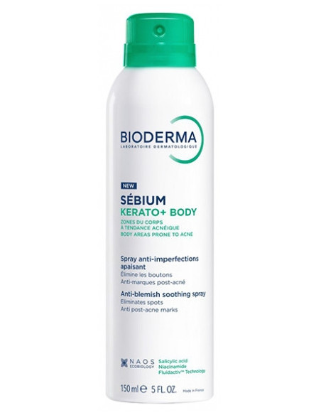 Bioderma Sébium Kerato+ Body Spray Anti Imperfections Apaisant 150 ml