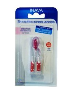INAVA Brossettes interdentaires larges - 3 recharges...