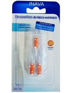 INAVA Brossettes interdentaires étroits - 3 recharges...