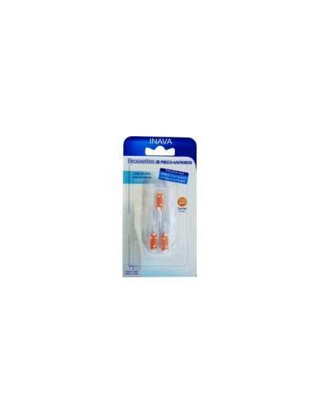 INAVA Brossettes interdentaires étroits - 3 recharges extra fines coniques 3,5 à 2,7mm
