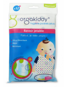 Bavoirs jetables, pochette de 12