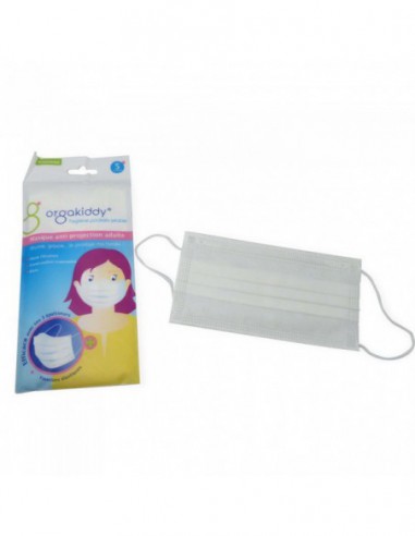Masque Anti-Projection Blanc - 5 masques