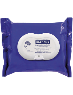 Lingettes Démaquillantes Apaisantes au Bleuet - 25 lingettes