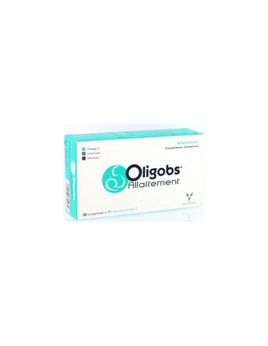 Oligobs Allaitement, 30 comprimés + 30 capsules...