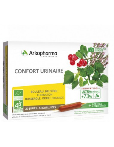 ARKOFLUIDES Confort Urinaire - 20 ampoules