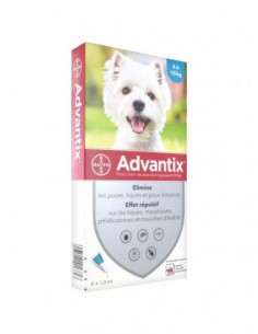 Advantix Petit Chien 4-10kg, 4 pipettes