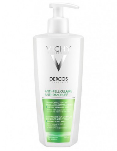 Dercos Shampooing ANTI-PELLICULAIRE Cheveux Normaux à Gras - 400ml