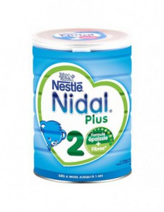 Nidal Plus Lait 2ème Age  Epaissie - 800g