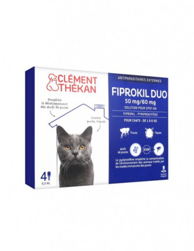 Clément Thékan Fiprokil Duo 50mg/60mg Chat...
