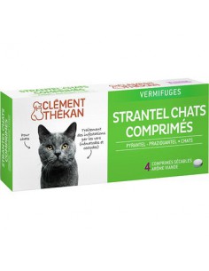 Clément Thékan Strantel Chat Vermifuge - 4 comprimés