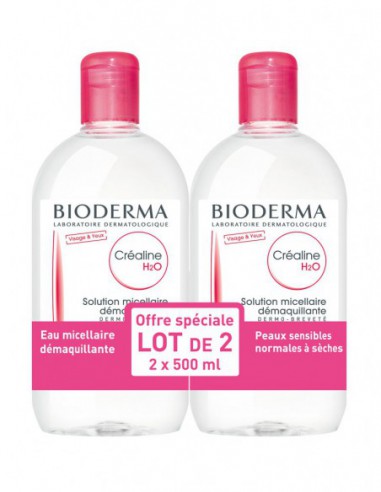 Créaline H2O Solution Micellaire - 2x500ml
